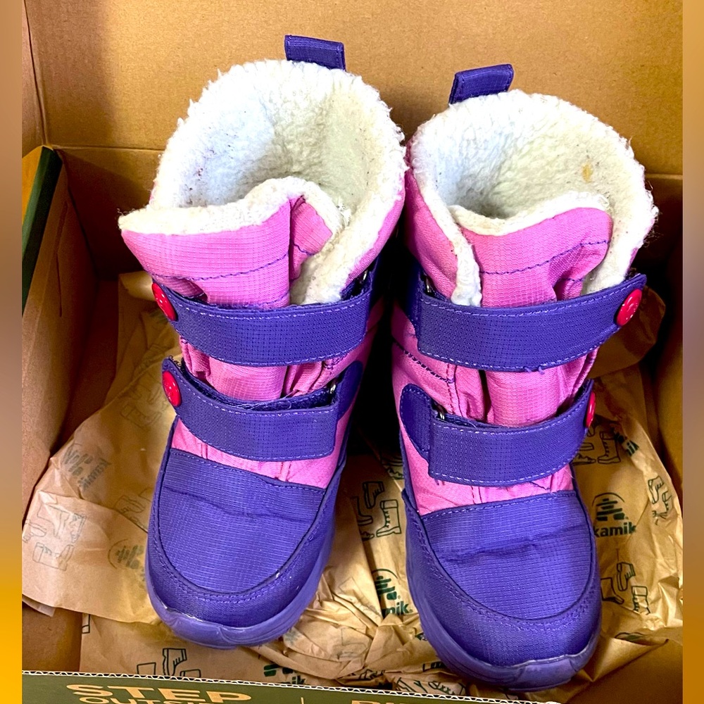 Little Kid's Kamik Pep Purple Violet- Slightly used in great condition